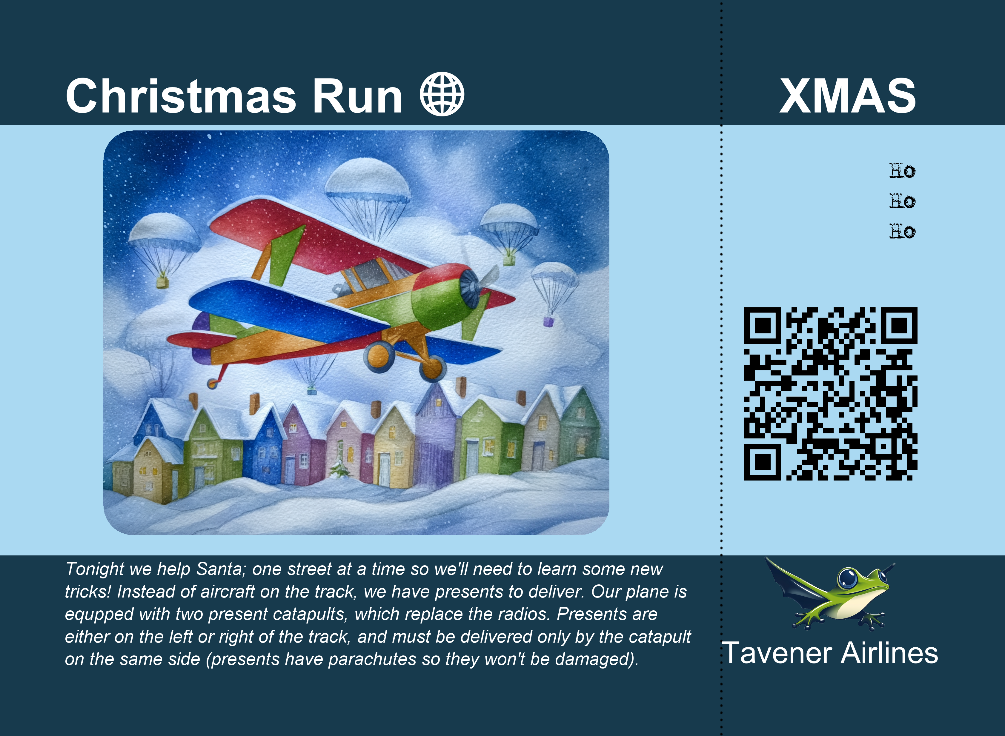 Card showing Christmas description